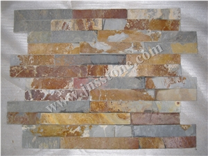 Rusty Slate / Wall Panel Ledge Stone / Chian Rust Slate Cultured Stone / Stacked Stone / Veneer for Walling