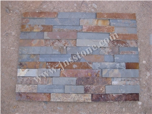 Rusty Slate / Wall Panel Ledge Stone / Stacked Stone /China Rust Slate Cultured Stone / Veneer