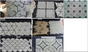 China Water Jet Marble Mosaic Tile in All Kinds Of Shapes