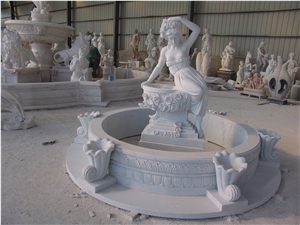 Carved Marble Fountain,Wall Fountain, Stone Water Fountain