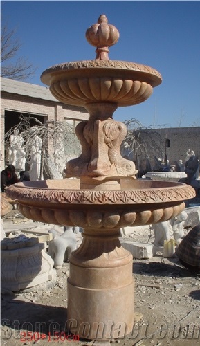 Hand Carving Outdoor Garden Water Fountain Marble Fountain