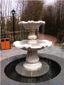 Various Marble Fountain/Beautiful Garden Fountain,Natural 2 Tier Marble Fountain,Marble Garden Stone Water Fountain,Hot Sale