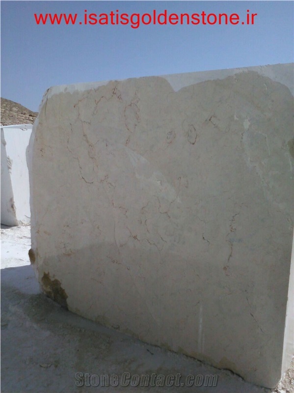 Isatis Cream Marble Block, Iran Beige Marble