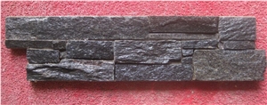 China Black Quartizite Cultured Stone