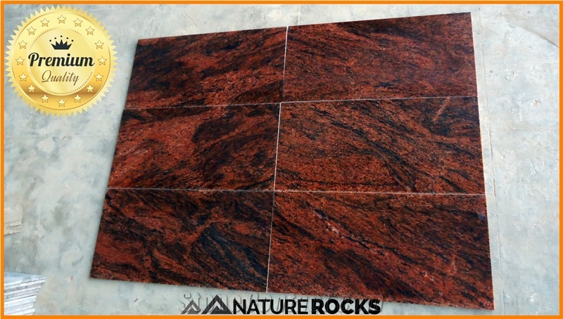 Red Multi-Color Granite Tiles & Slabs, Flooring Tiles, Walling Tiles