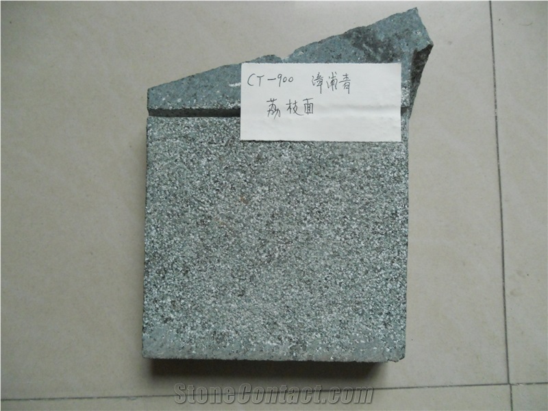 G612 Chinese Dark Green Granite /Basalt Zhangpu /Frog Green/Ocean Green/Oliver Green Paving Stone,Chiselled Tiles,Slabs