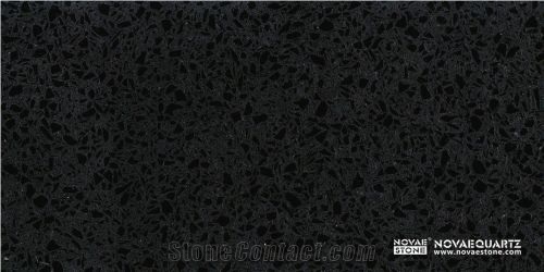 Nv606 Space Black Quartz Stone Tiles & Slabs