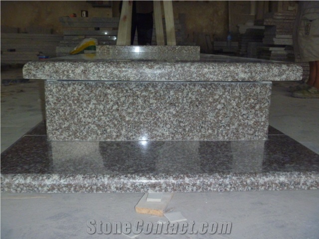 G664 Granite Poland Tombstone Style