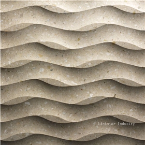 Decorative 3d Quartzite Interior Feature Stone Wall Art Design