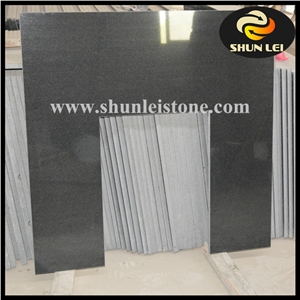 Natural Black Granite Fireplace Hearth Slabs (Customied Accept)