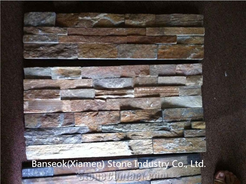 Multicolor Slate Cultured Stone for Building and Walling Stones,Culture Stone for Wall