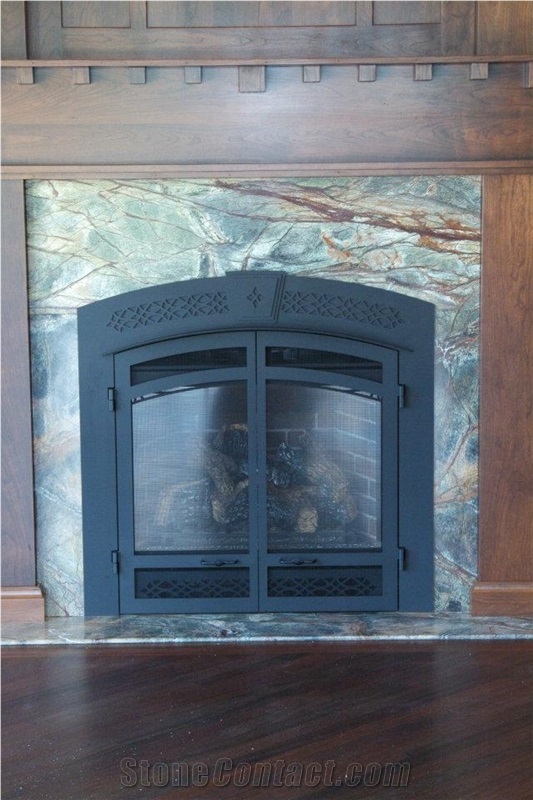 Fireplace Design with Various Materials