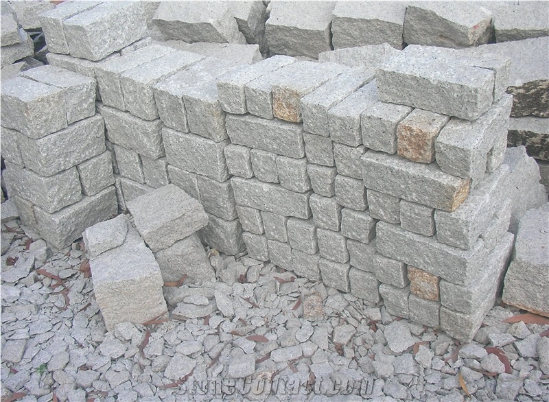 Cube Granite Stone Viet Nam, White Granite Cube Stone & Pavers