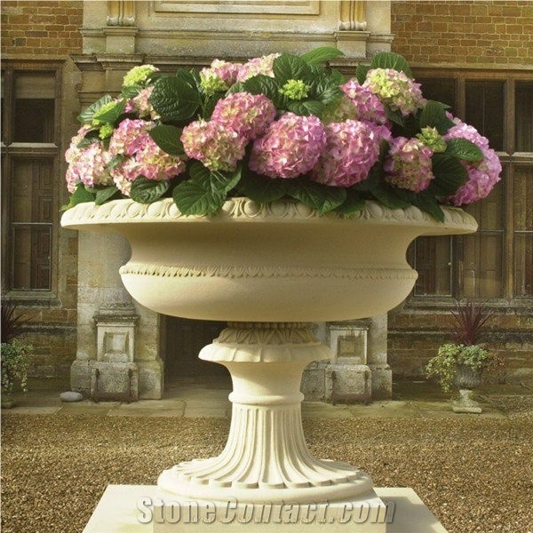 Beautiful Design Granite Flower Pot for House Garden Decoration