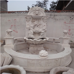 Beautiful Design Modern China Grey Marble Fountain for Outdoor Decoration