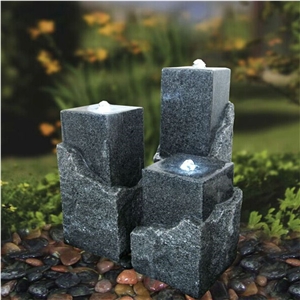 China G654 Black Granite Indoor Decorative Fountains for Garden