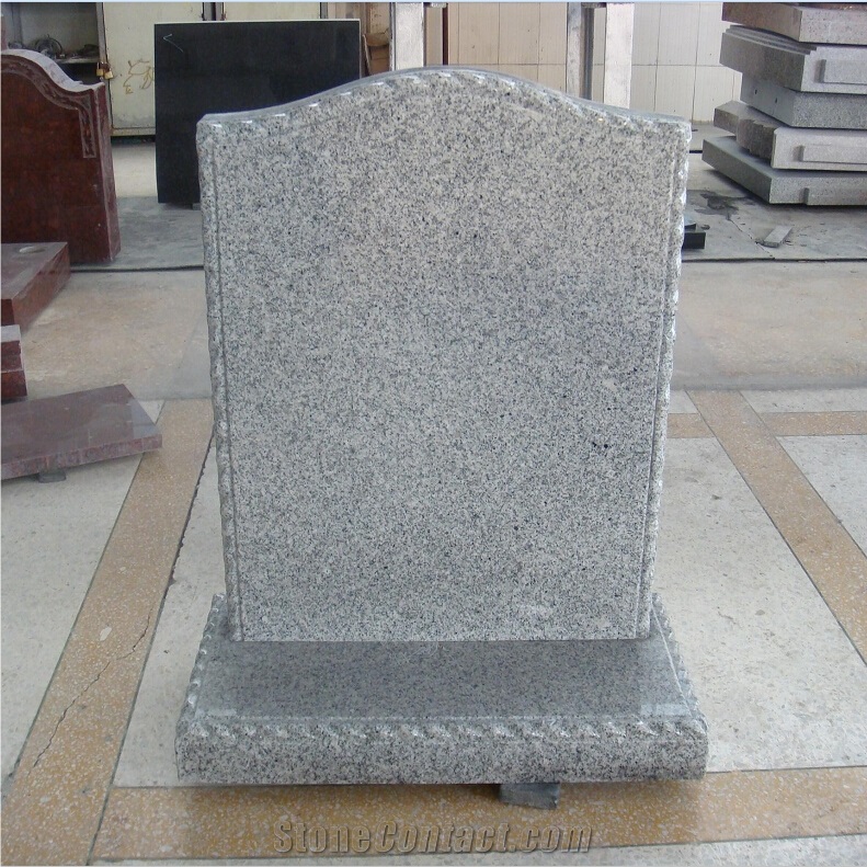 G603 Granite Ogee Shape Headstones Rope Design Tombstone