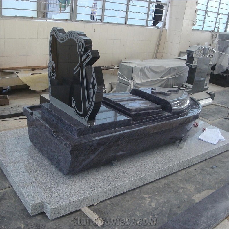 Granite Ship Design Tombstones Vessel Monuments