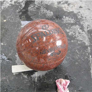Granite Stone Basketball Design for Cemetery Accessories