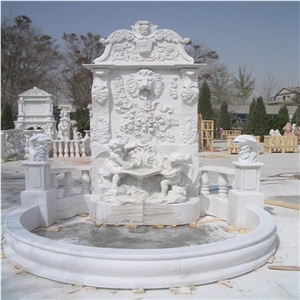 Landscaping Garden Decoration China White Marble Sculptured Water Fountains