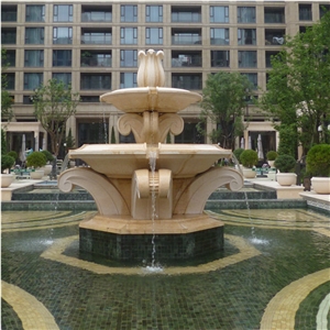 Landscaping Modern Design Beige Water Fountain for Decoration