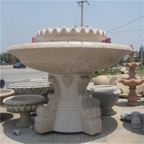 Modern Design G682 Granite Fountain for Exterior Decoration