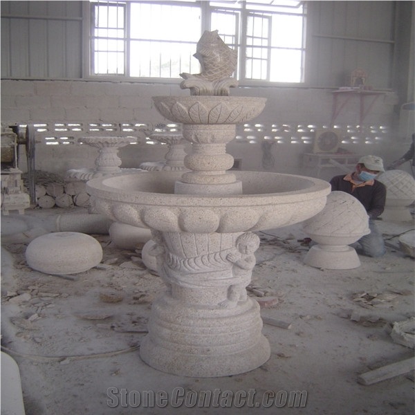 New Design Granite Carving Water Fountain for Garden Decoration