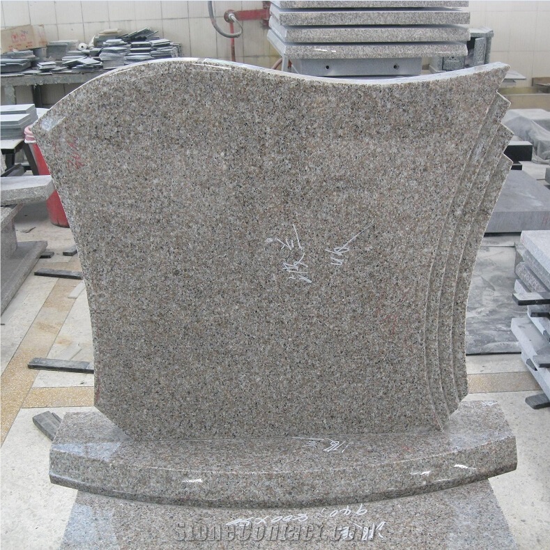 Poland Style Grey Granite Tombstones