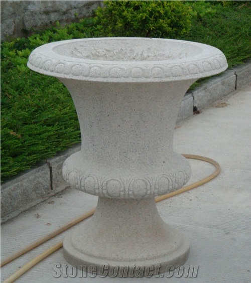 Simple Design China Grey Granite Planter Pots
