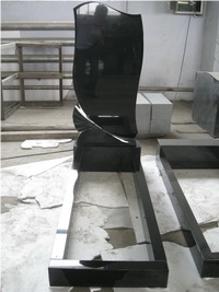 High Polished Headstone Granite Monument with Kerb