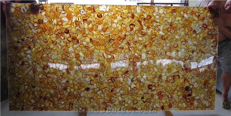 Agate Yellow Onyx Slabs & Tiles