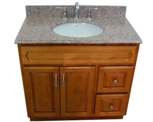 Almond Mauve Granite Vanity Top, Bathroom Countertop,