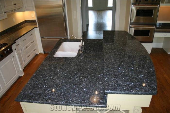 Blue Pearl Granite Kitchen Countertop,Island Top,Bar Top