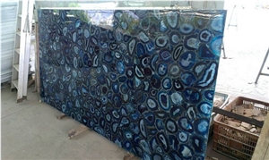 Blue Translucent Agate Semiprecious Stone
