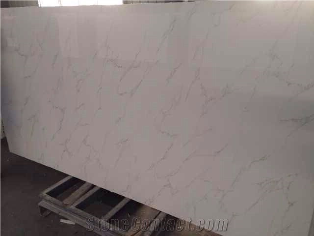 China Artificial White Stone Crystalized Glass Tiles Pattern