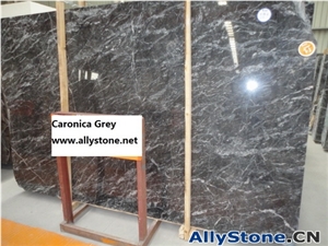 China Caronica Grey Marble Wholesaler Slabs & Tiles, Italy Black Marble