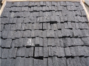 China G684 Black Basalt Cube Stone