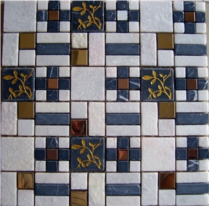 China Glass Mosaic,Marble Mosaic,Mosaic Marble,Mosaic Tiles.Glass Mosaic Tiles,Water-Jet Mosaic