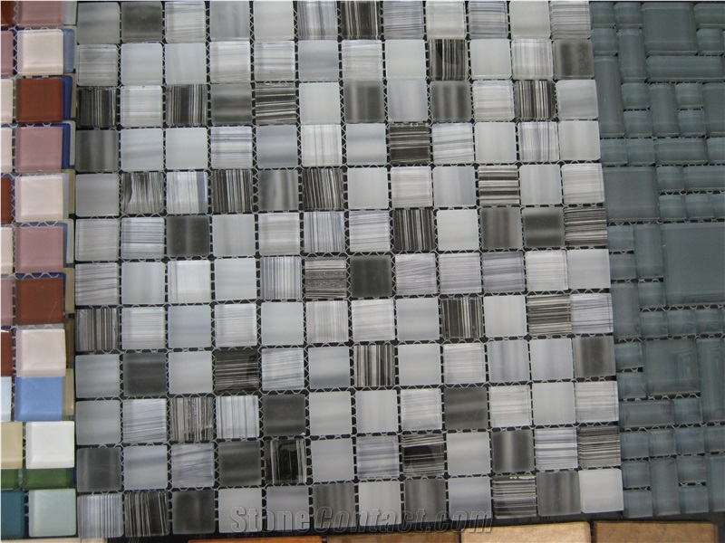 China Multicolor Glass Mosaic Tile