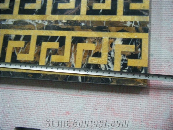 China Multicolor Marble Waterjet Medallion,Waterjet Medallion Tiles,Waterjet Pattern,Waterjet Medallion Indoor
