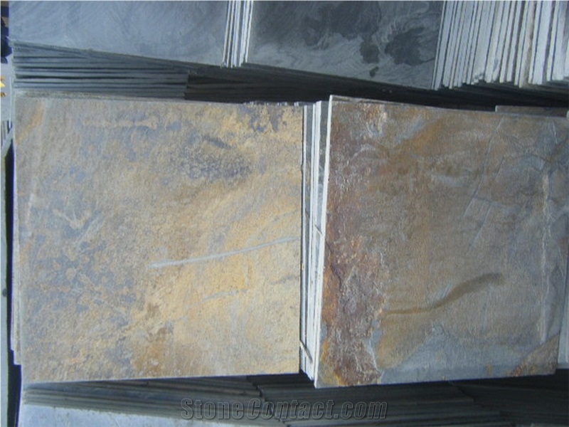 China Multicolor Slate Tiles & Slabs for Wall Cladding, Chieses Cheap Walling tiles
