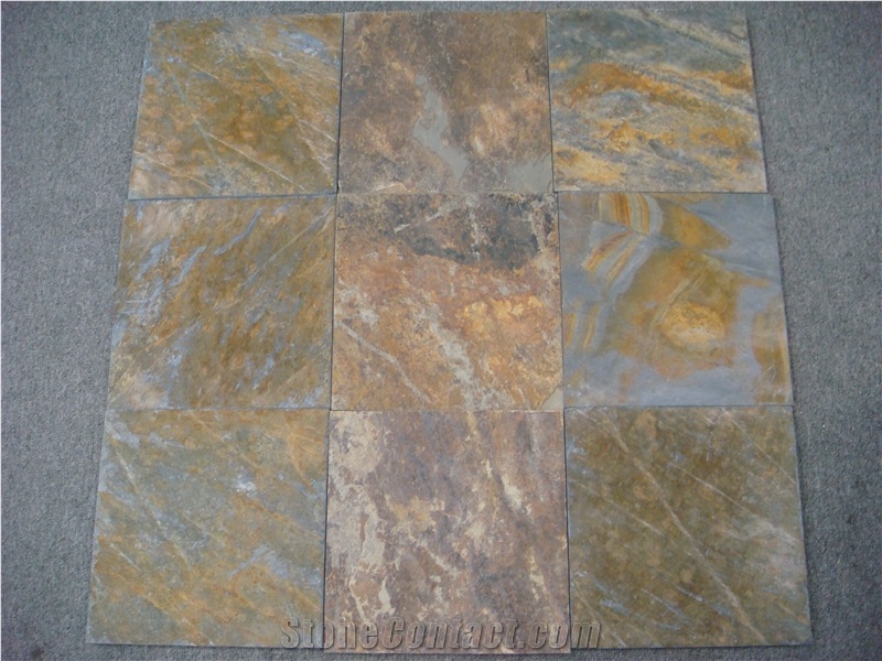 China Rusty Slate Tiles & Slabs for Wall Cladding, Chinese Cheap Walling Tiles