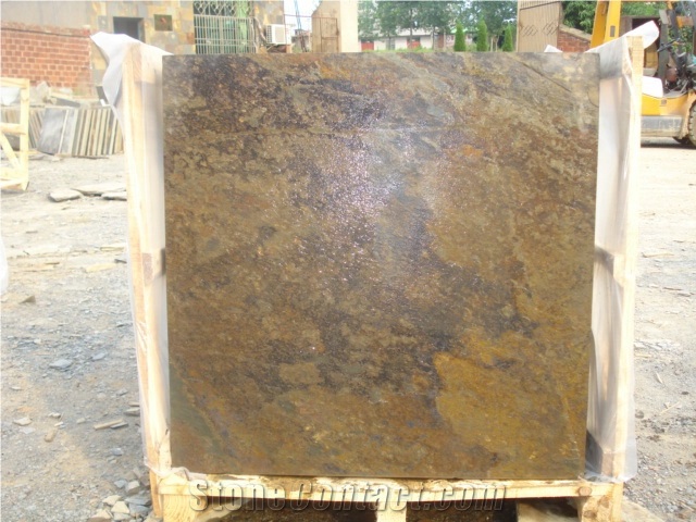China Rusty Slate Tiles & Slabs for Wall Cladding, Chinese Cheap Walling Tiles