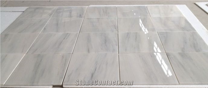 China Silver River White Marble 2cm Slabs and Tiles