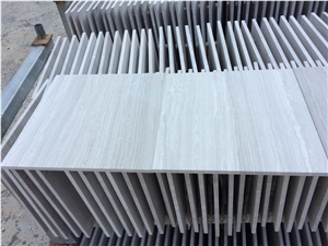 China Wooden White Marble,Polished Wooden White Tiles/Cut-To-Size,Slabs/Blocks,Floor Covering/Wall Cladding,Quarry Owner