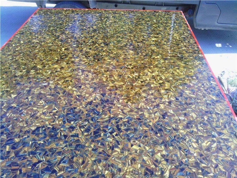 China Yellow Agate Slabs & Tiles