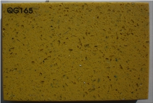 China Yellow Artificial Quartz Stone Tiles & Slabs