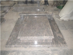 Chinese G664 Polished Single Tombestone and Monuments in Western Style Design, G664 Granite Monument & Tombstone