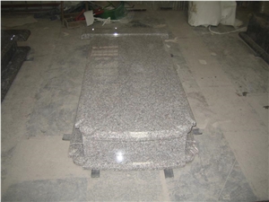 Chinese G664 Polished Single Tombestone and Monuments in Western Style Design, G664 Granite Monument & Tombstone