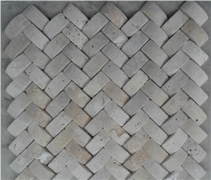 Chinese Travertine Mosaic, Travertine Mosaic Tiles
